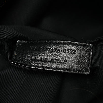 Saint Laurent Lambskin Quilted Small Loulou Puffer Monogram Chain Satchel Black 7 of 12