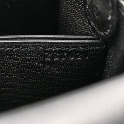 Hermes Ostrich Mini Sac Roulis Black 7 of 10
