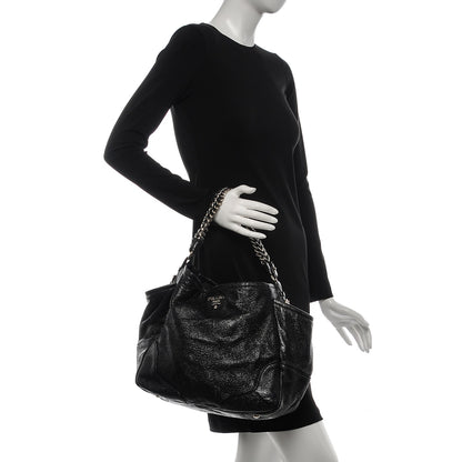 Prada Cervo Lux Chain Shoulder Bag Nero Black 2 of 10