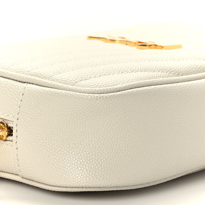 Saint Laurent Grain De Poudre Matelasse Monogram Mini Lou Camera Bag Crema Soft 8 of 10