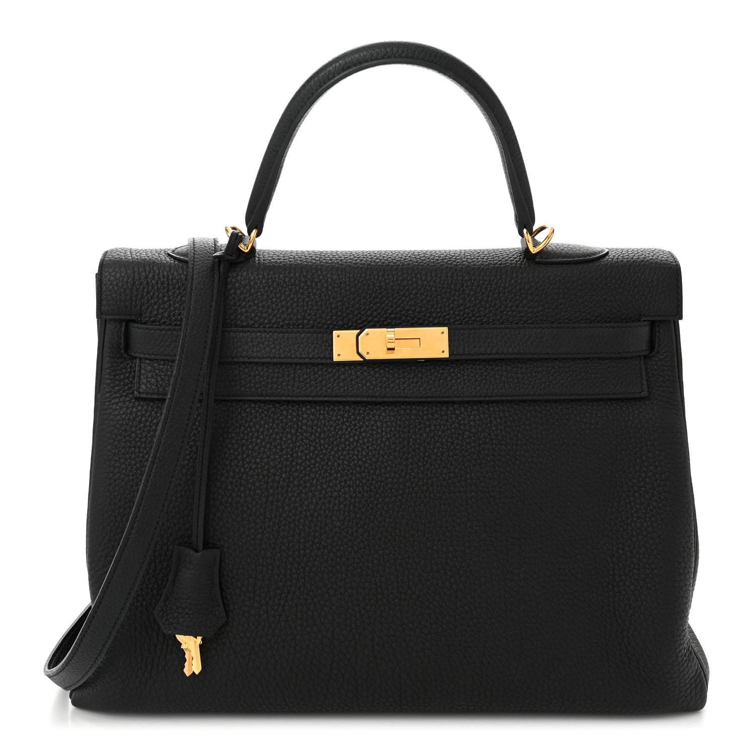 Hermes Togo Kelly Retourne 35 Black 1 of 10