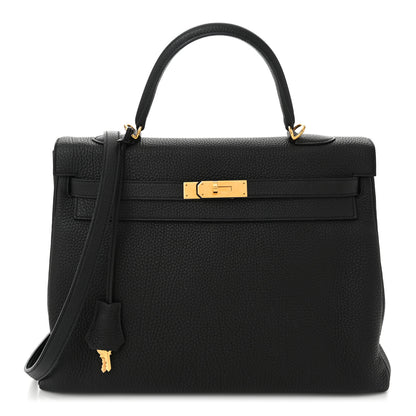 Hermes Togo Kelly Retourne 35 Black 1 of 10