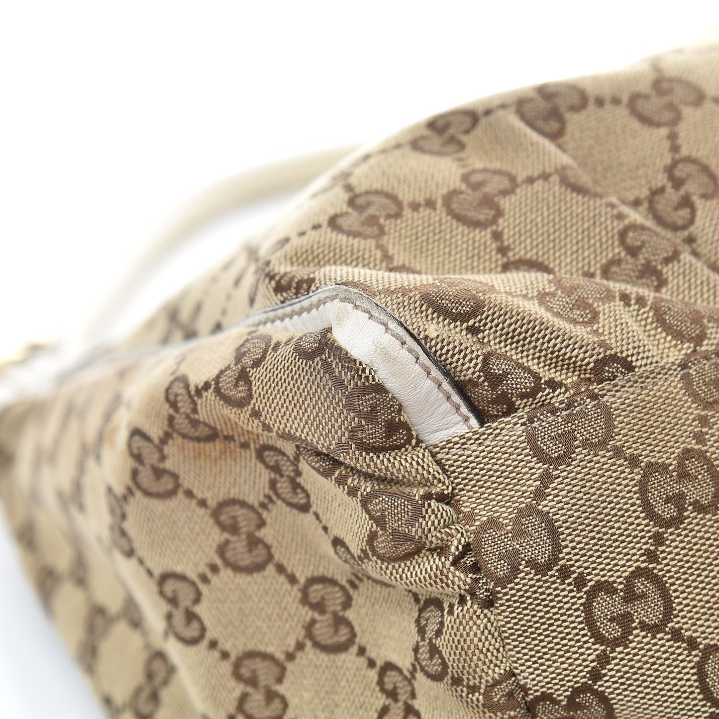 Monogram Large D Gold Hobo Off White