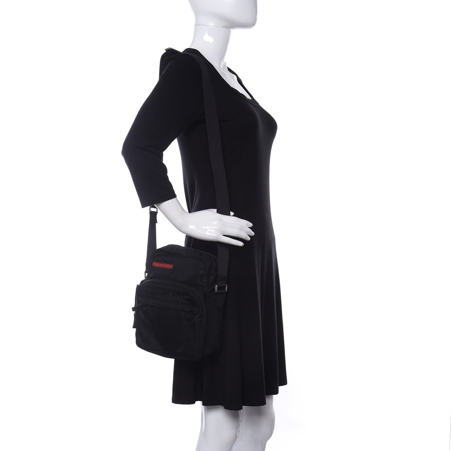 Tessuto Nylon Messenger Black