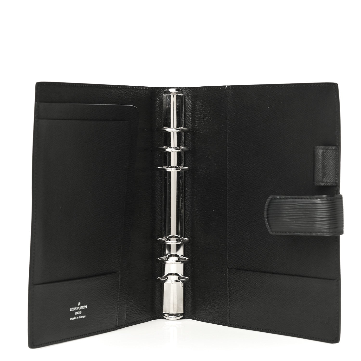 Louis Vuitton Epi Large Ring Agenda Cover Black 5 of 11
