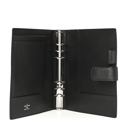 Louis Vuitton Epi Large Ring Agenda Cover Black 5 of 11