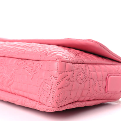 Versace Nappa Barocco Quilted Vanitas Crossbody Pink 8 of 8