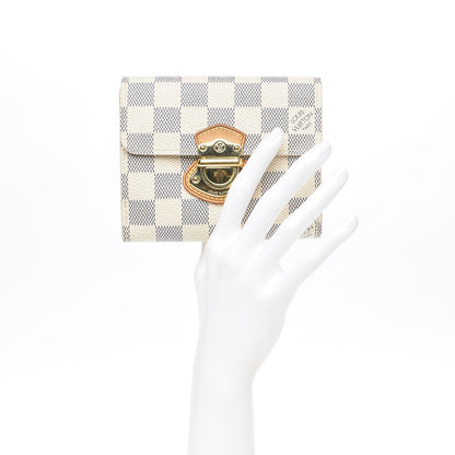 Louis Vuitton Damier Azur Joey Wallet 2 of 10