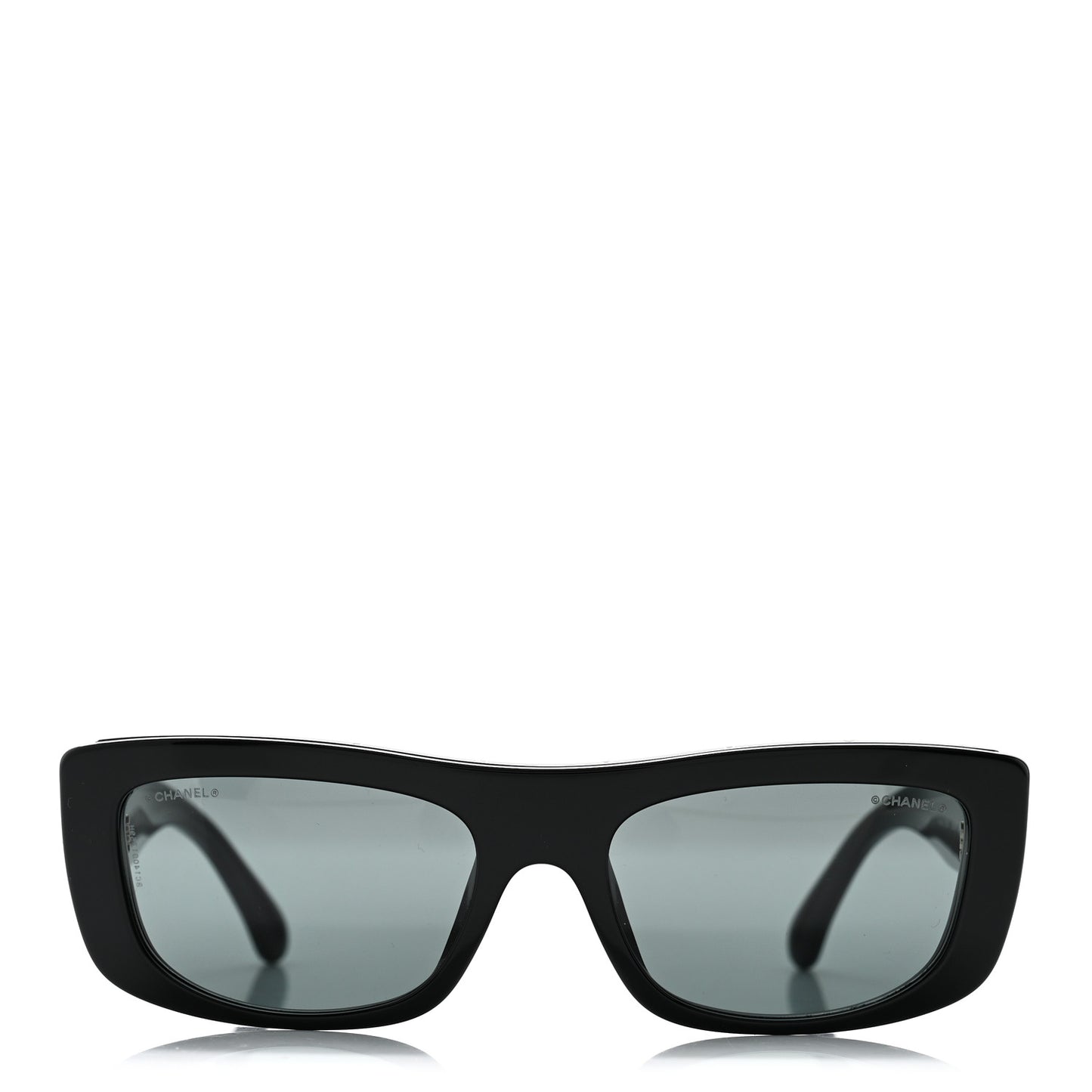 Acetate Rectangle Sunglasses 5559-A Black