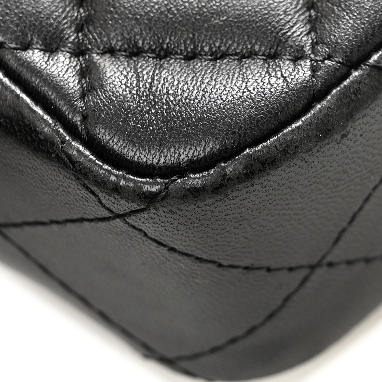 Chanel Lambskin Quilted Extra Mini Rectangular Flap Black 14 of 14