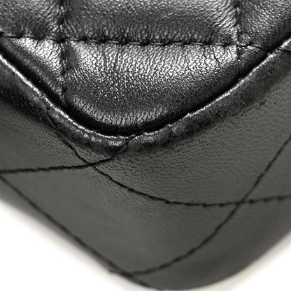 Chanel Lambskin Quilted Extra Mini Rectangular Flap Black 14 of 14