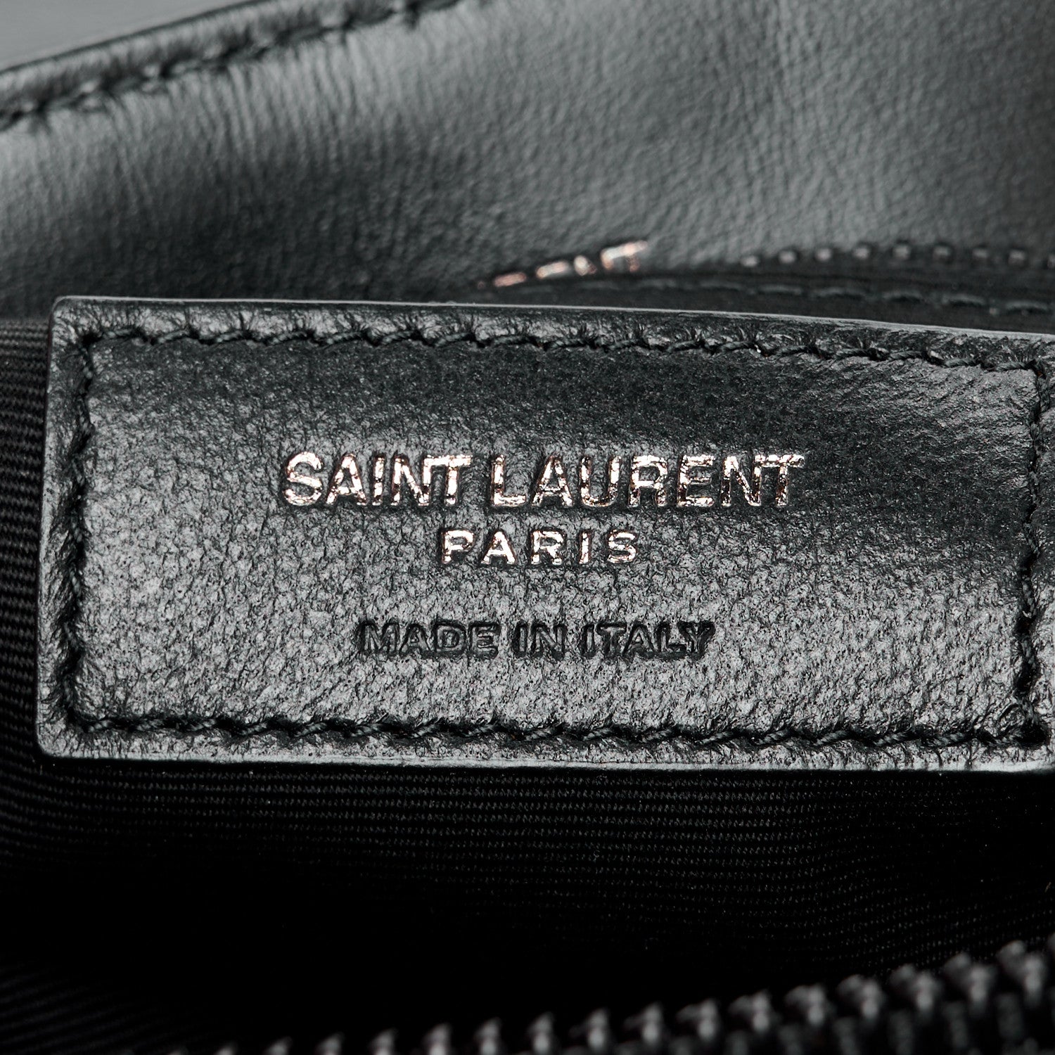 Saint Laurent Calfskin Y Quilted Monogram Monochrome Medium Loulou Chain Satchel Black 7 of 11