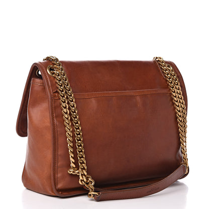 Saint Laurent Calfskin Monogram Medium Niki Chain Satchel Cognac 3 of 19