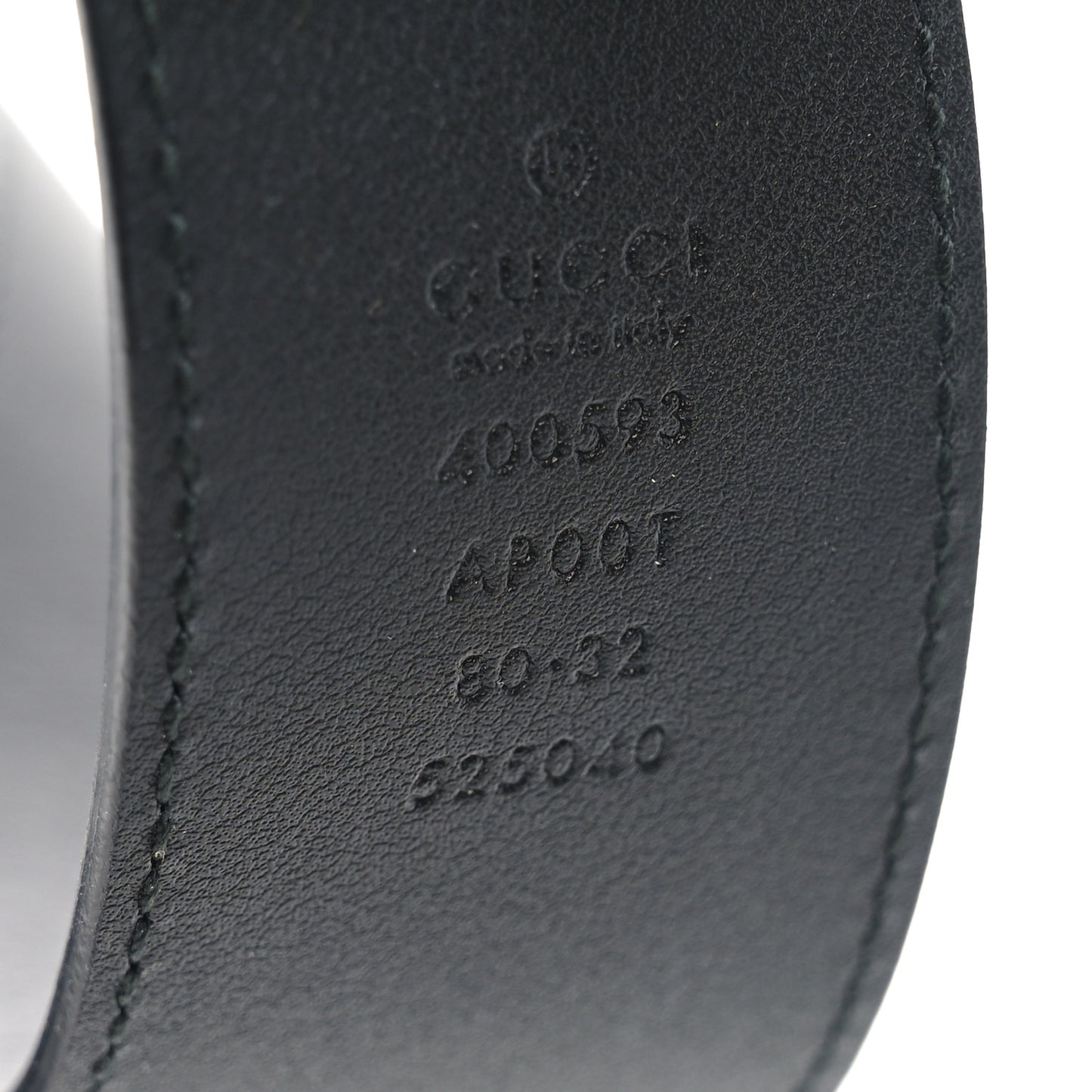 Calfskin Double G 40mm Belt 80 32 Black
