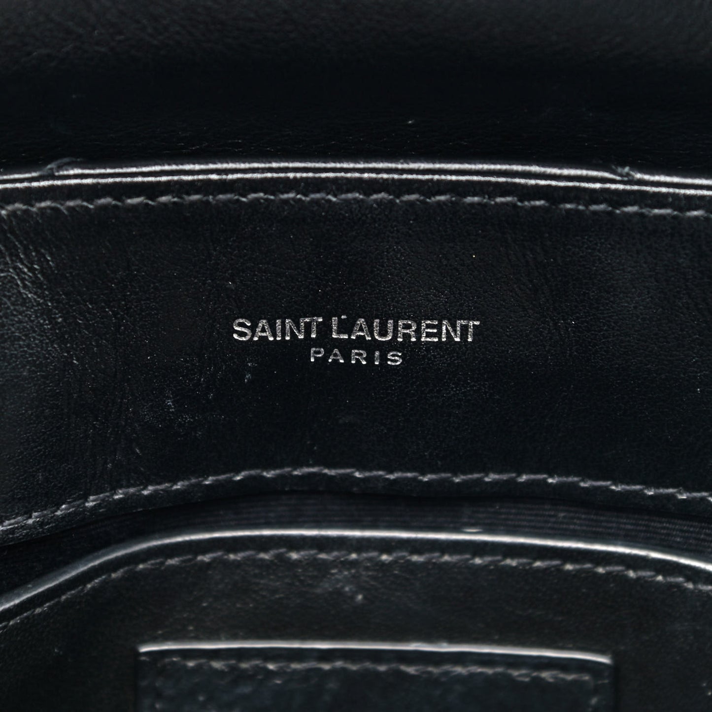 Calfskin Y Quilted Monogram Small Loulou Chain Satchel Black