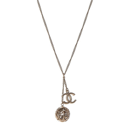 Chanel CC Pendant Necklace Gold 1 of 6