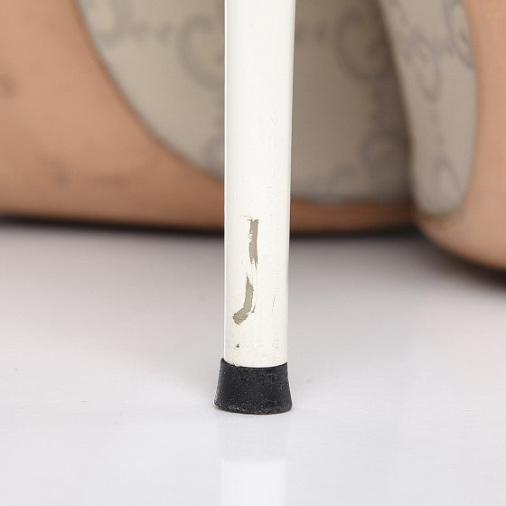 Guccissima Peep Toe Pumps 40.5 White