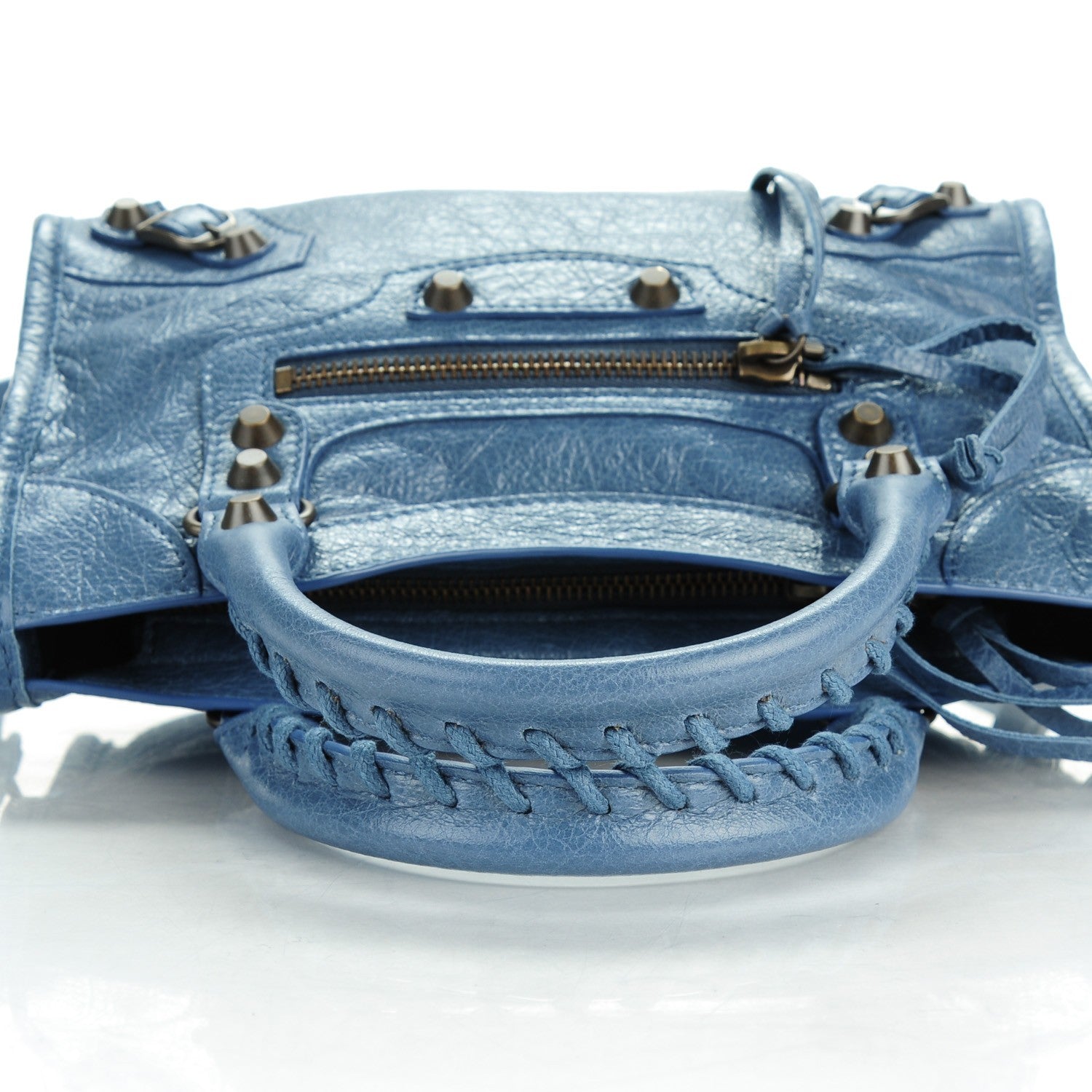Balenciaga Agneau Classic Hardware Mini City Bleu Persan 5 of 8