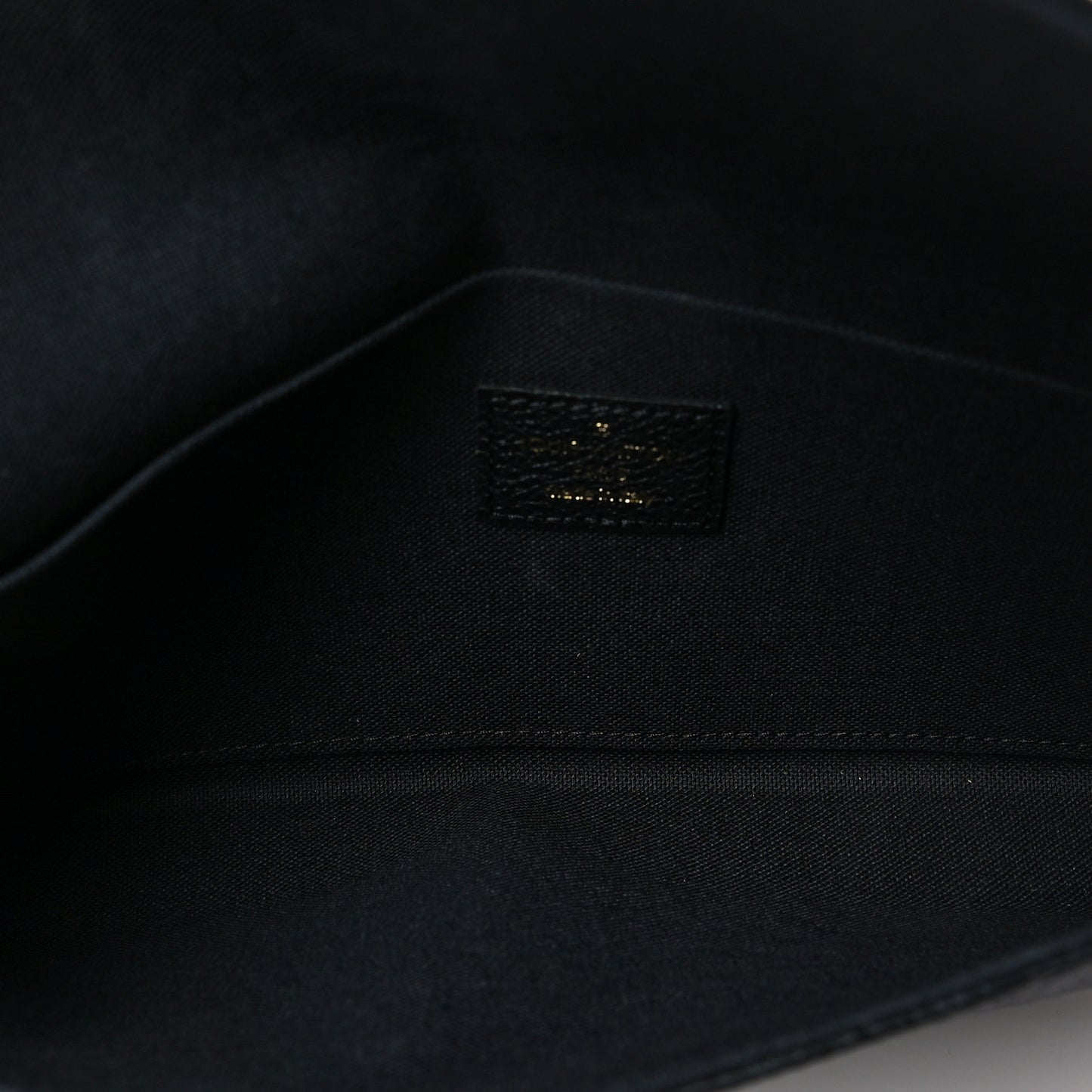 Empreinte Pochette Felicie Chain Wallet Black
