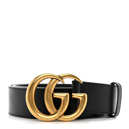 Gucci Calfskin Double G 40mm Belt 80 32 Black 1 of 7