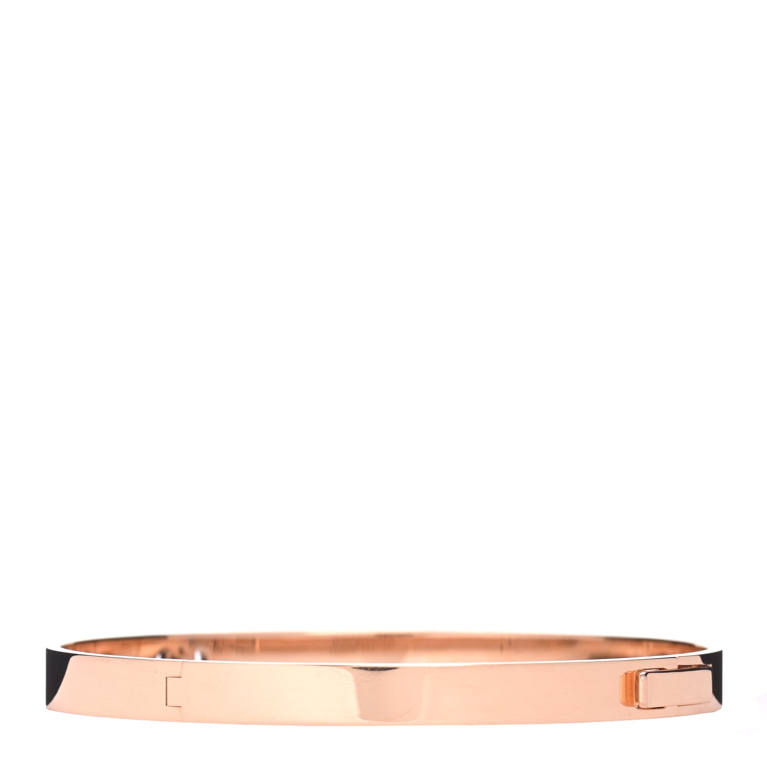 Hermes 18K Rose Gold Diamond PM H D'Ancre Bracelet LG 3 of 4