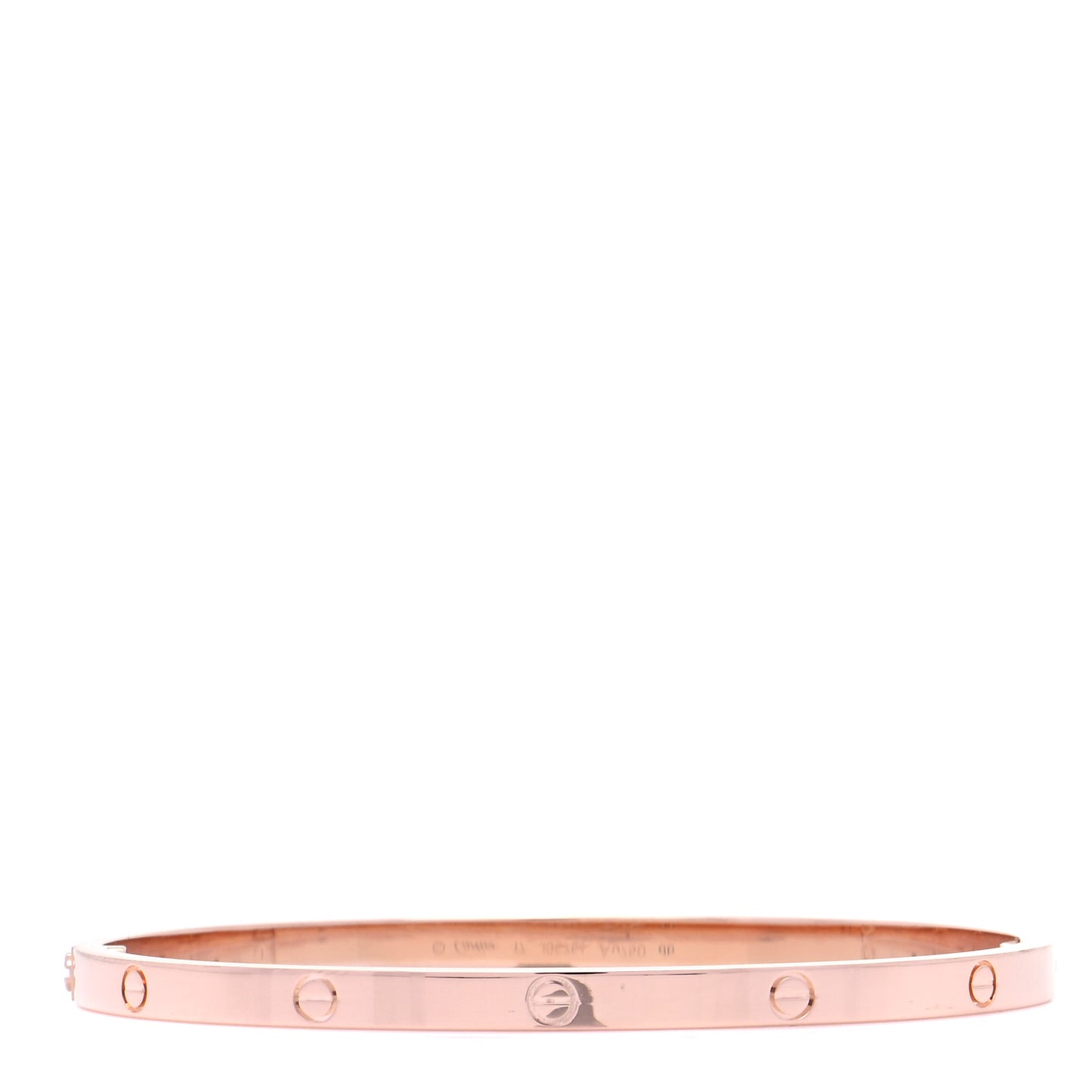 18K Pink Gold Small LOVE Bracelet 17