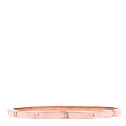 Cartier 18K Pink Gold Small LOVE Bracelet 17 3 of 8