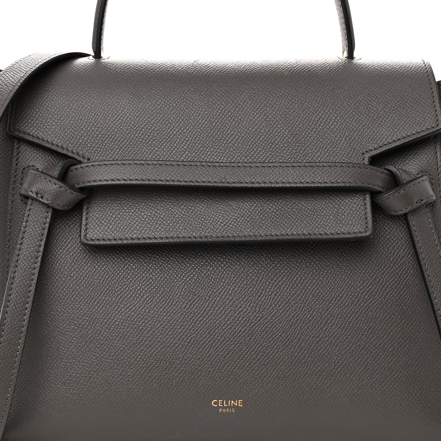Celine Grained Calfskin Micro Belt Bag Grey 8 of 12