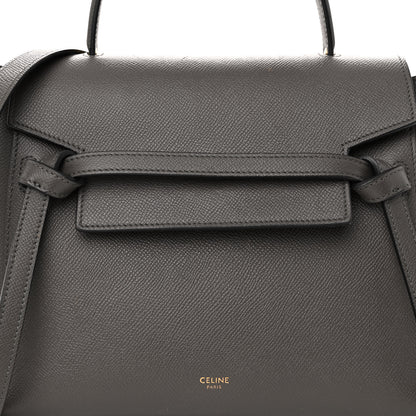 Celine Grained Calfskin Micro Belt Bag Grey 8 of 12