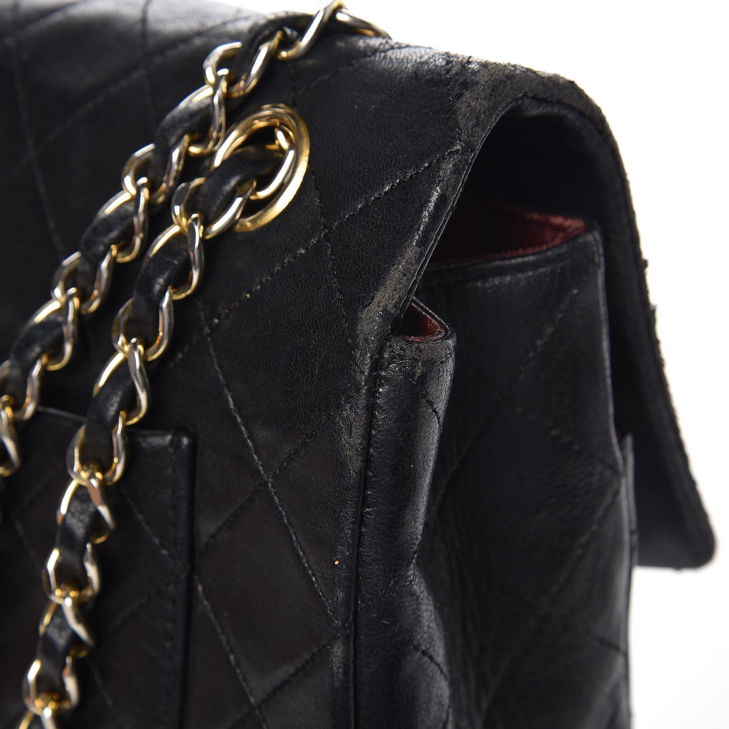 Chanel Lambskin Quilted Medium Flap Black 10 of 12