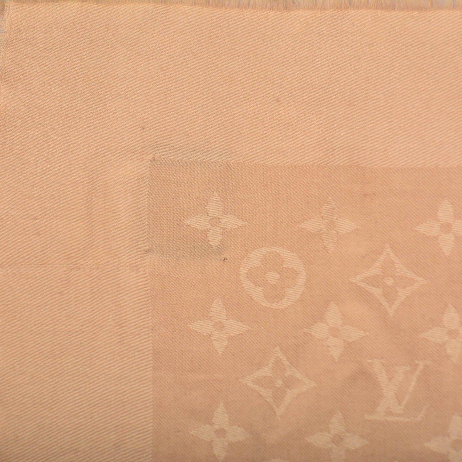 Louis Vuitton Silk Wool Monogram Shawl Dune 4 of 7