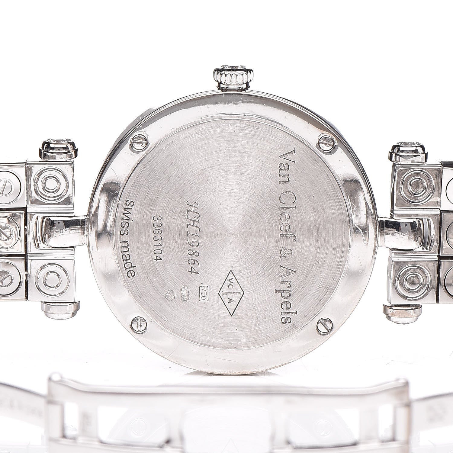 Van Cleef & Arpels 18K White Gold Diamond Bezel Mother of Pearl 28mm Lady Arpels Papillon Quartz Watch 6 of 6