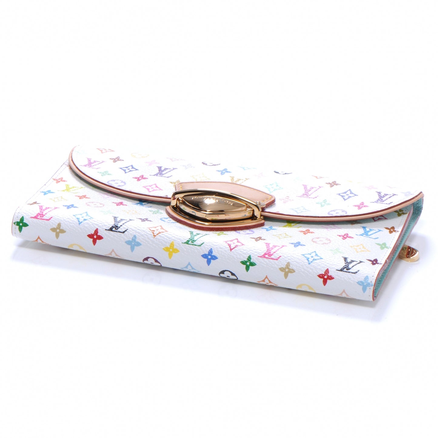 Monogram Multicolor Eugenie Wallet White