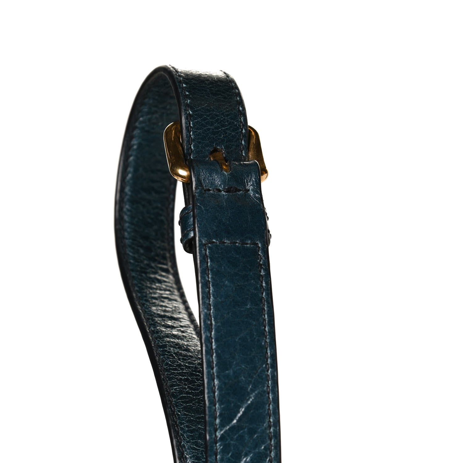 Miu Miu Vitello Shine Zip Tote Denim 14 of 14