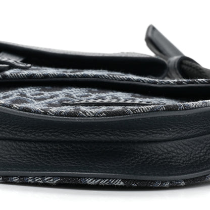 Christian Dior Oblique Saddle Messenger Pouch Blue 8 of 9