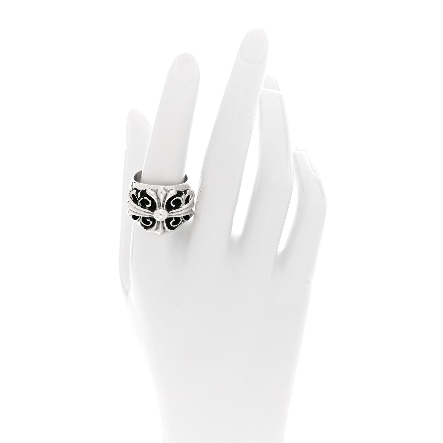 Chrome Hearts Sterling Silver Keeper Ring 57 8 2 of 4