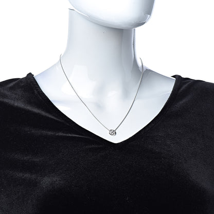 Louis Vuitton 18K White Gold Diamond Blossom BB Pendant Necklace 2 of 7