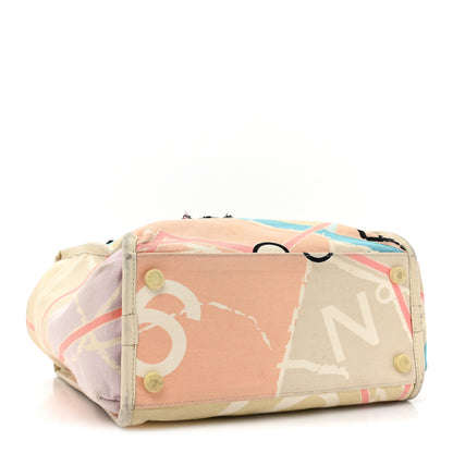 Chanel Canvas Printed Eiffel Tower Shoulder Bag 4 of 20