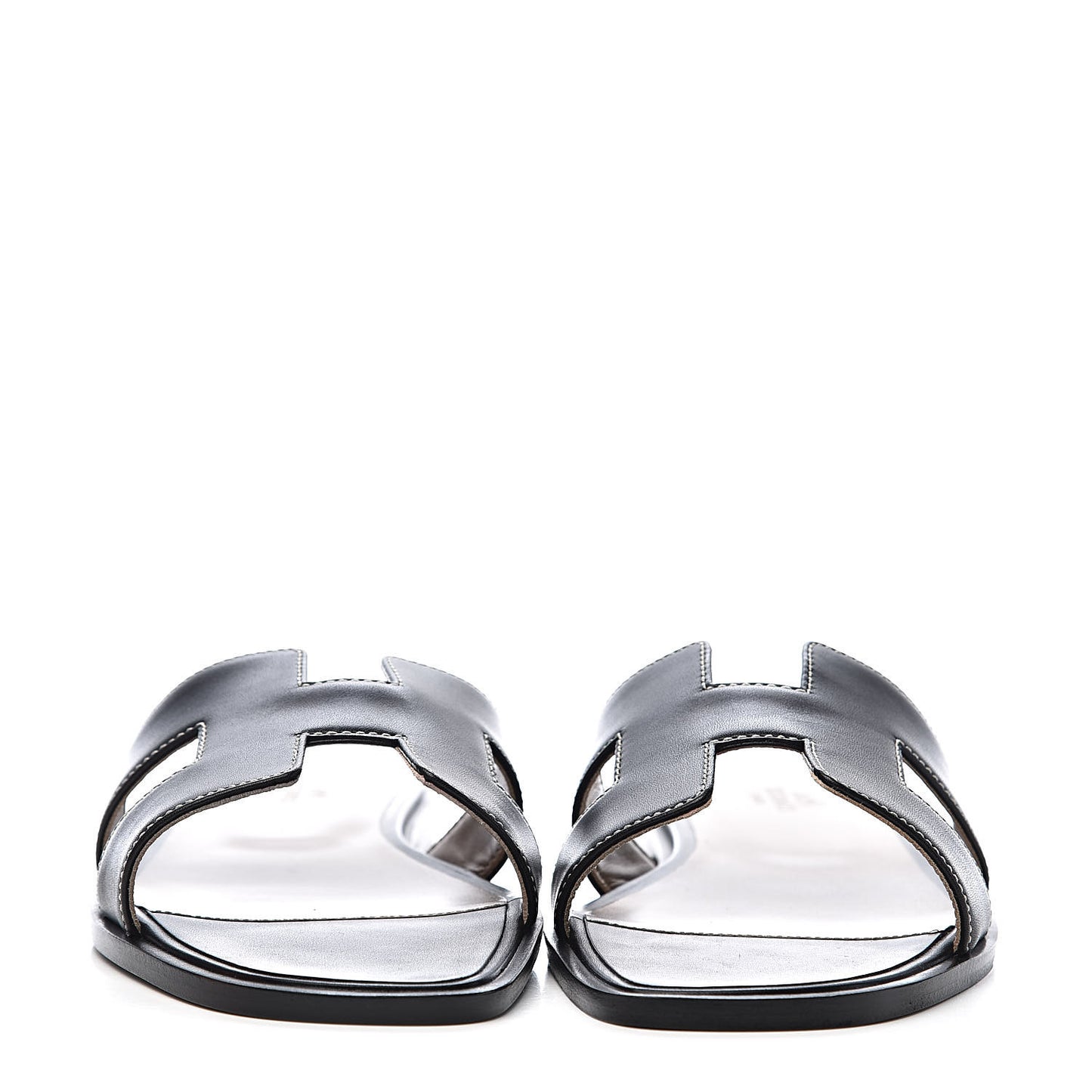 Box Calfskin Oran Sandals 39 Black