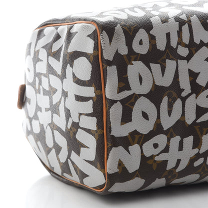 Louis Vuitton Monogram Graffiti Speedy 30 Silver 7 of 9