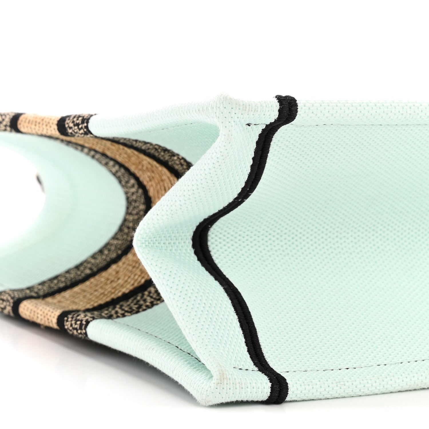 Christian Dior Canvas Embroidered Souvenir Saint Tropez Medium Book Tote Natural Multicolor 9 of 12