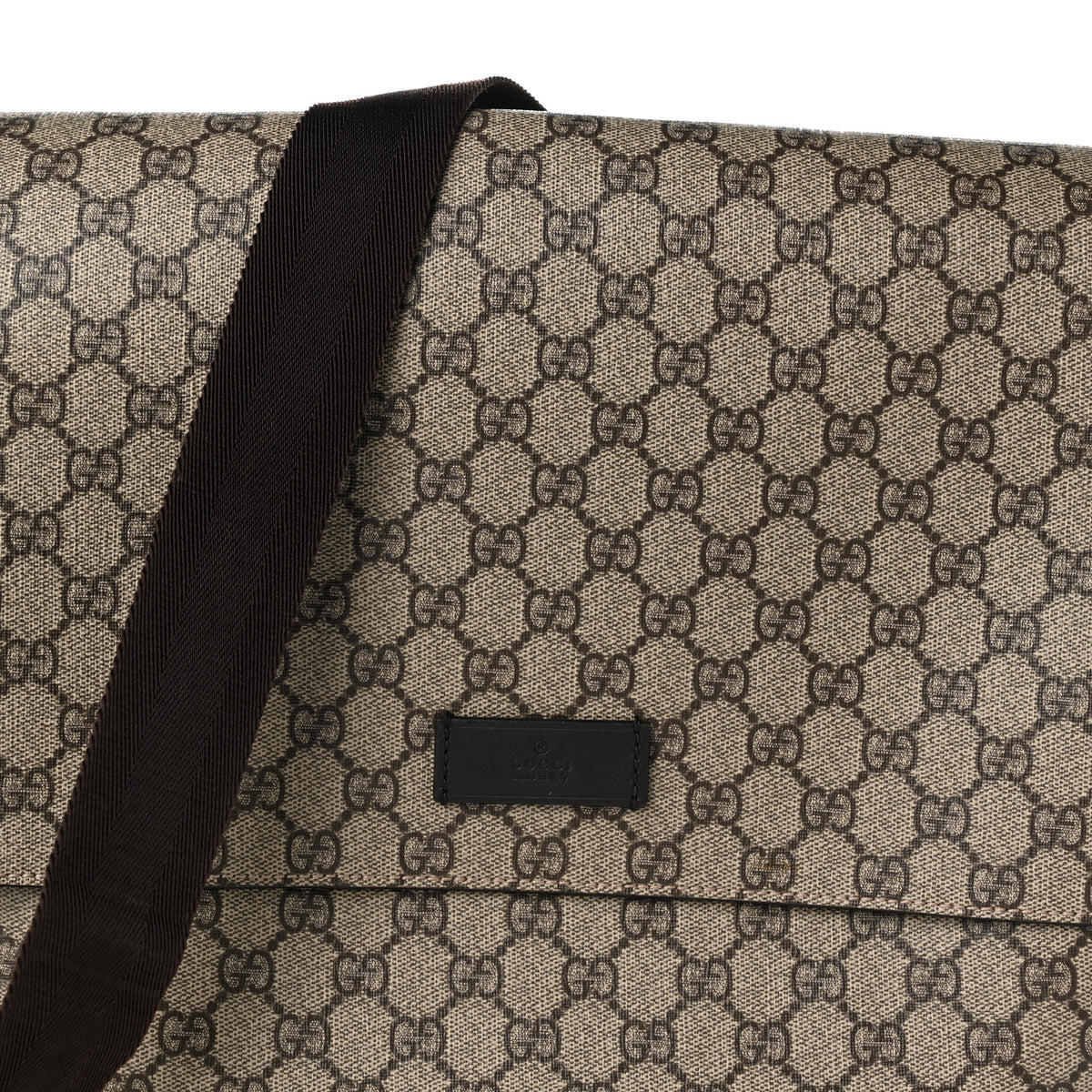 Gucci GG Plus Monogram Messenger Diaper Bag Dark Brown 9 of 11
