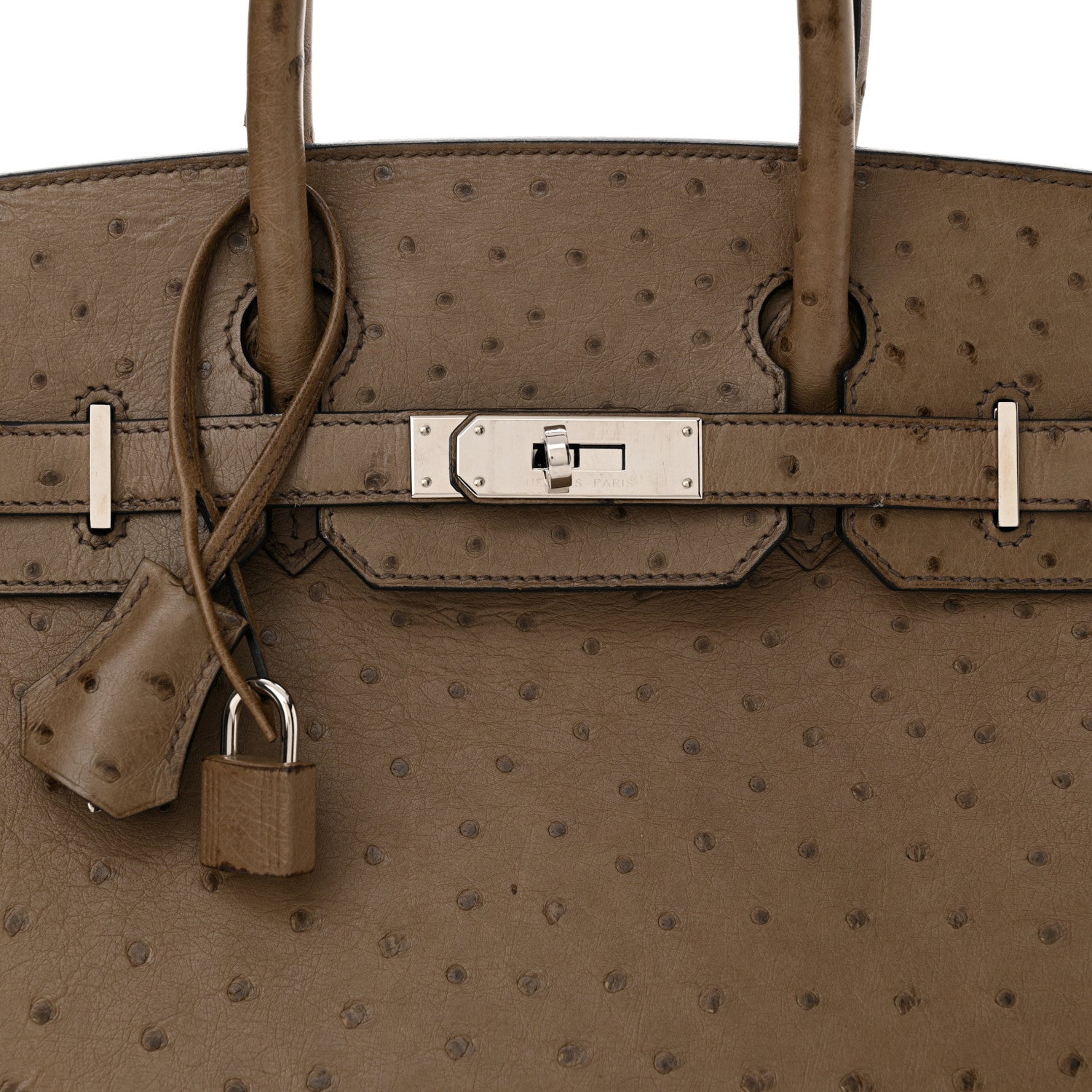 Hermes Ostrich Birkin 30 Mousse 8 of 15