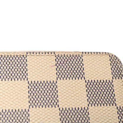 Louis Vuitton Damier Azur Clemence Wallet Rose Ballerine 10 of 14