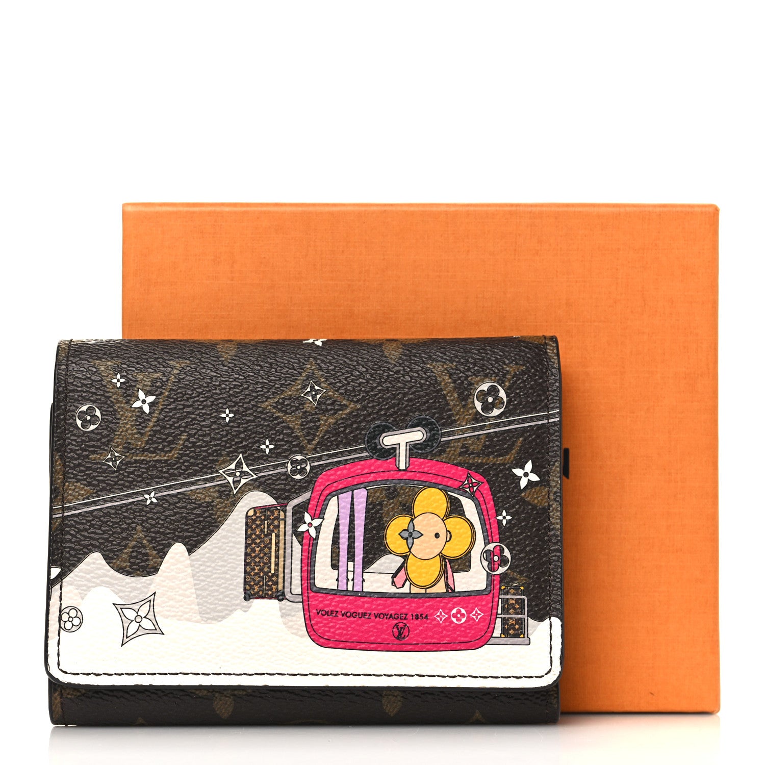 Louis Vuitton Monogram 2019 Christmas Animation Victorine Wallet Fuchsia 7 of 7