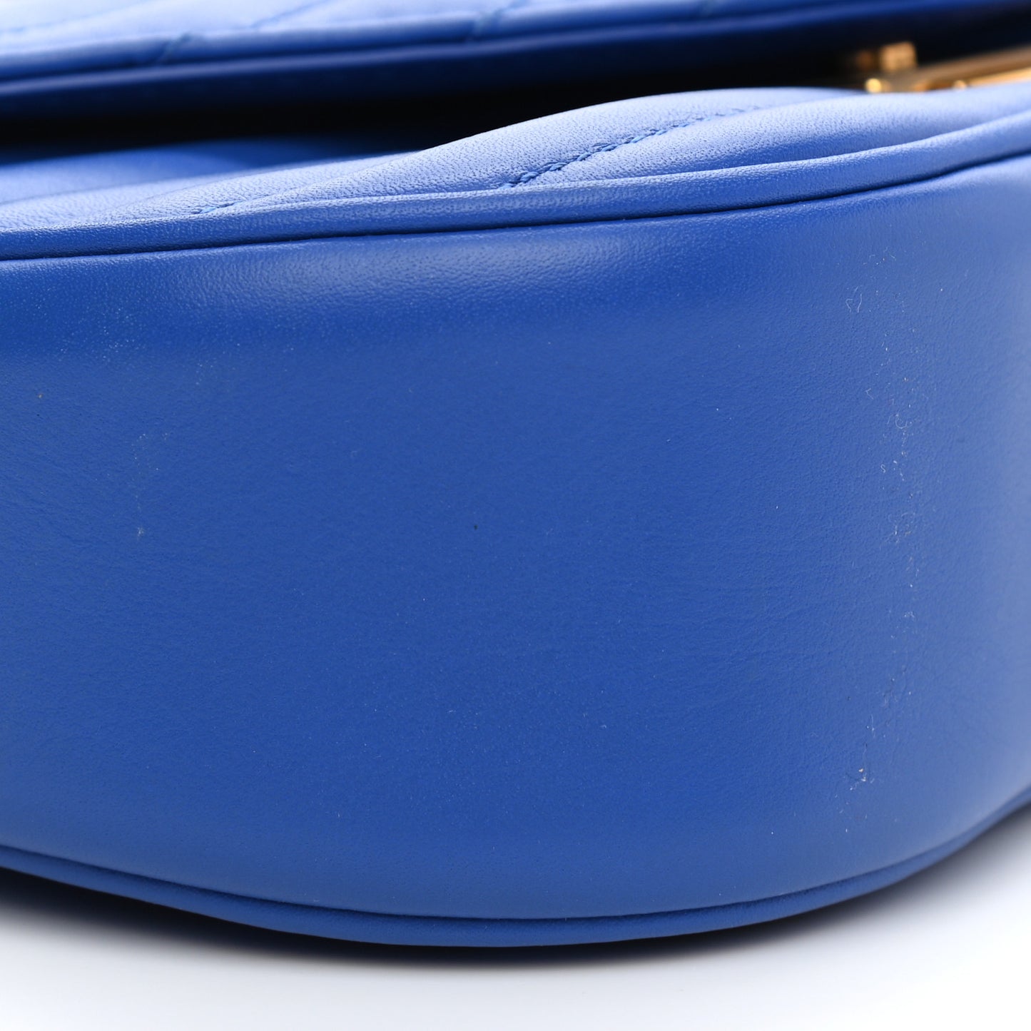 Calfskin New Wave Chain PM Blue Neon