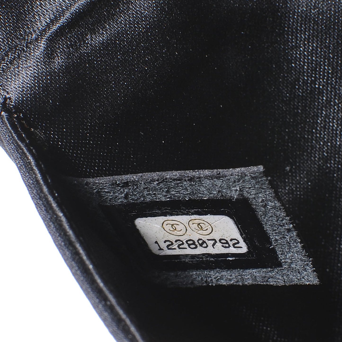 Satin Ribbon Bow Clutch Black