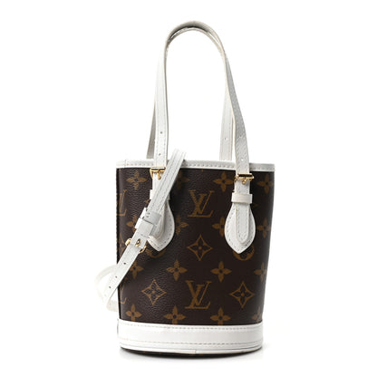 Louis Vuitton Monogram LV Match Nano Bucket Bag White 1 of 9