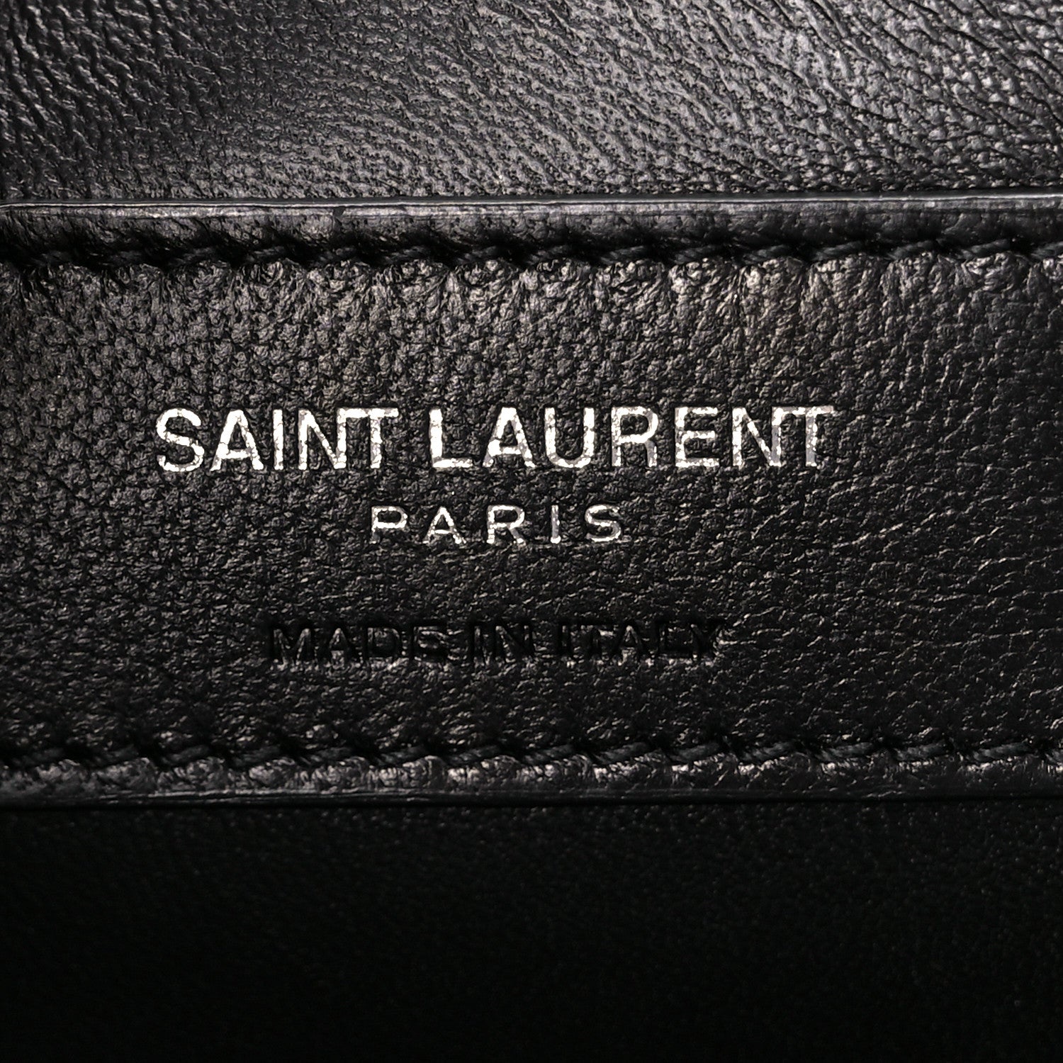 Saint Laurent Metallic Canvas Woven Medium Classic Monogram Kate Satchel Silver 6 of 10