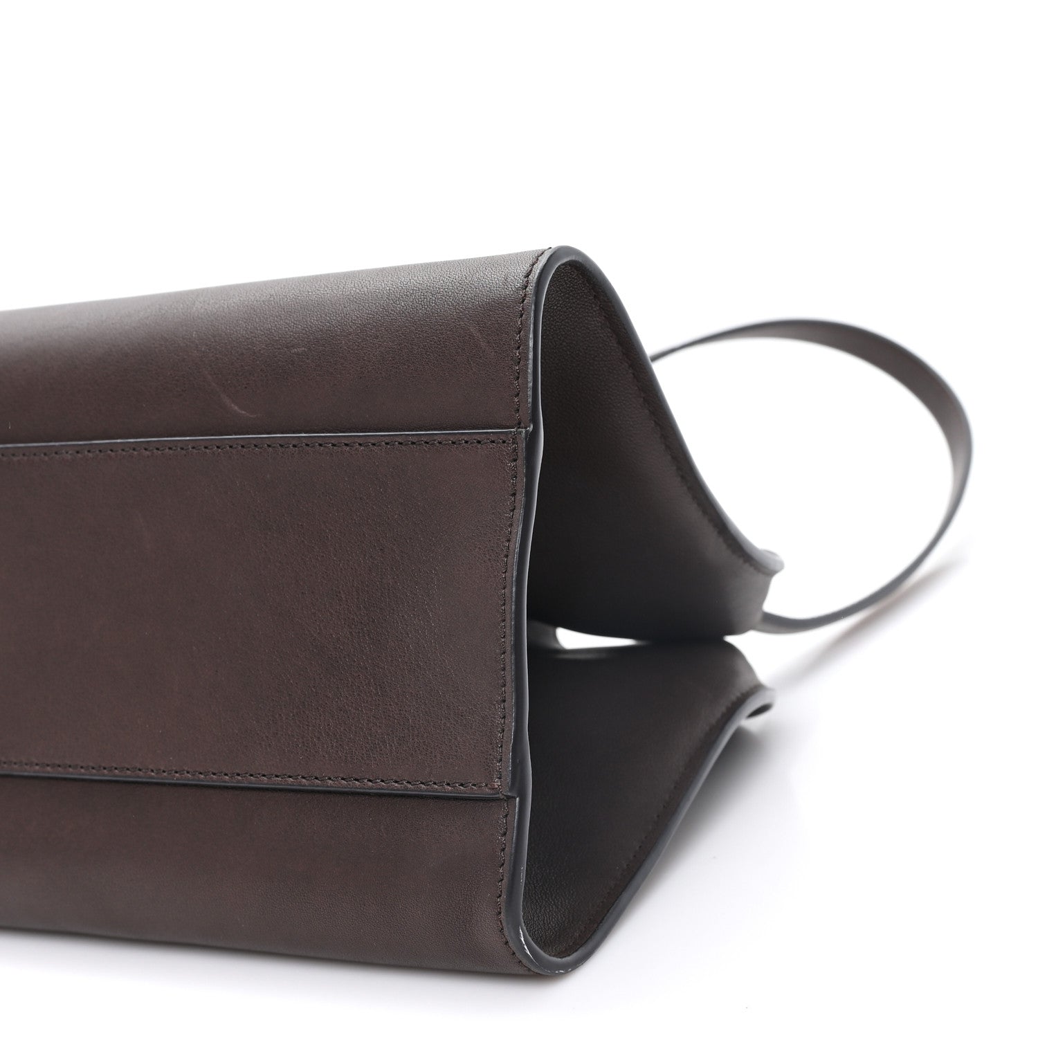 The Row Smooth Calfskin Peggy Bag Chestnut 9 of 9